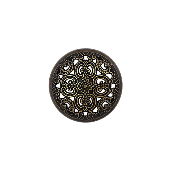 Antique Cutwork Design Round Shape Shank Metal Buttons