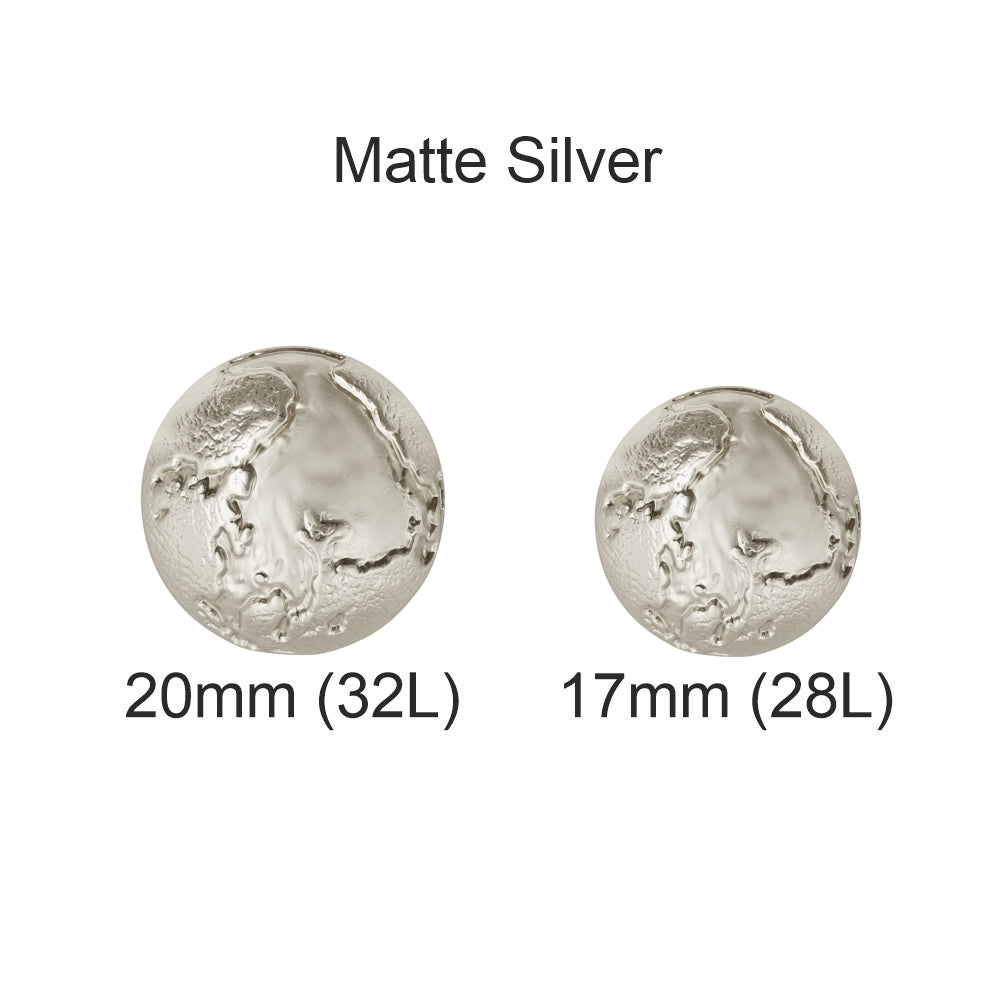 Premium Textured Surface Matte Finish Metal Buttons for Clothing