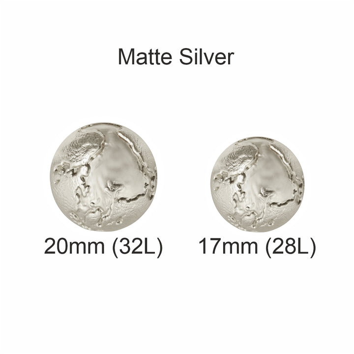 Premium Textured Surface Matte Finish Metal Buttons for Clothing