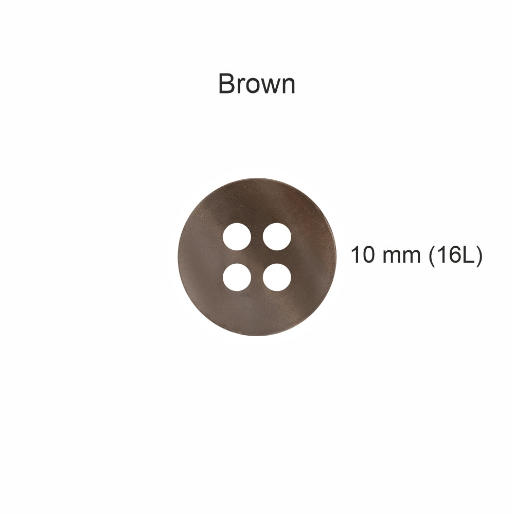 Classic Matte Finish Round Shape 4-Hole Shirt/Kurta Buttons