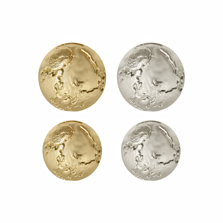 Premium Textured Surface Matte Finish Metal Buttons for Clothing