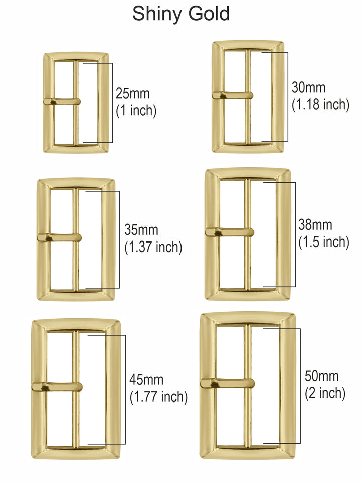 Classic and Sleek Rectangular Frame Tongue/Prong Belt Buckle