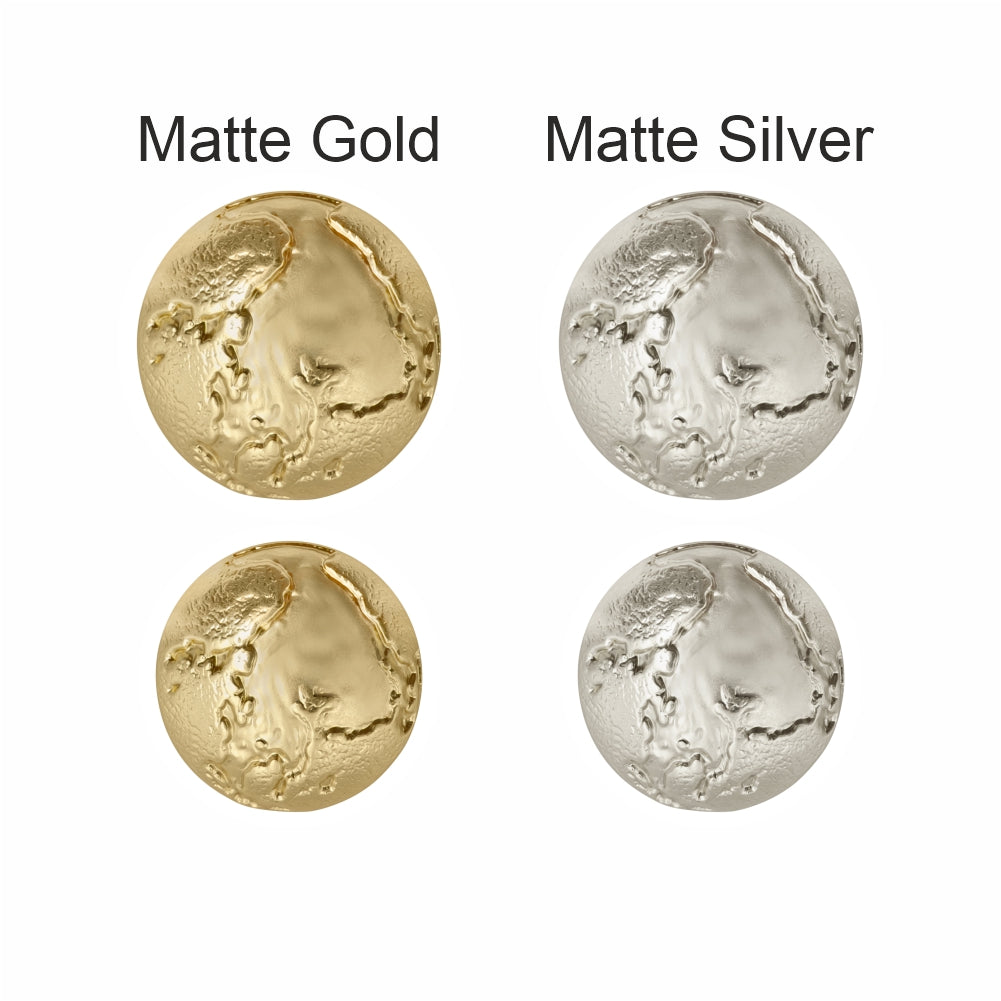 Premium Textured Surface Matte Finish Metal Buttons for Clothing