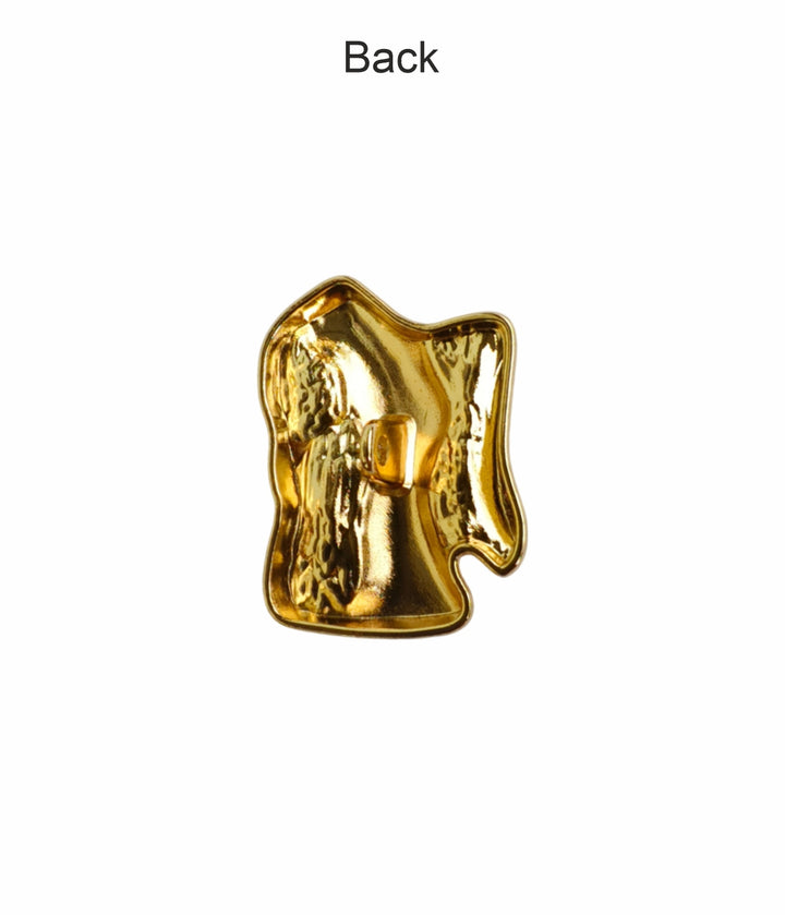 Decorative Abstract Design Shiny Finish Loop Buttons for Garments