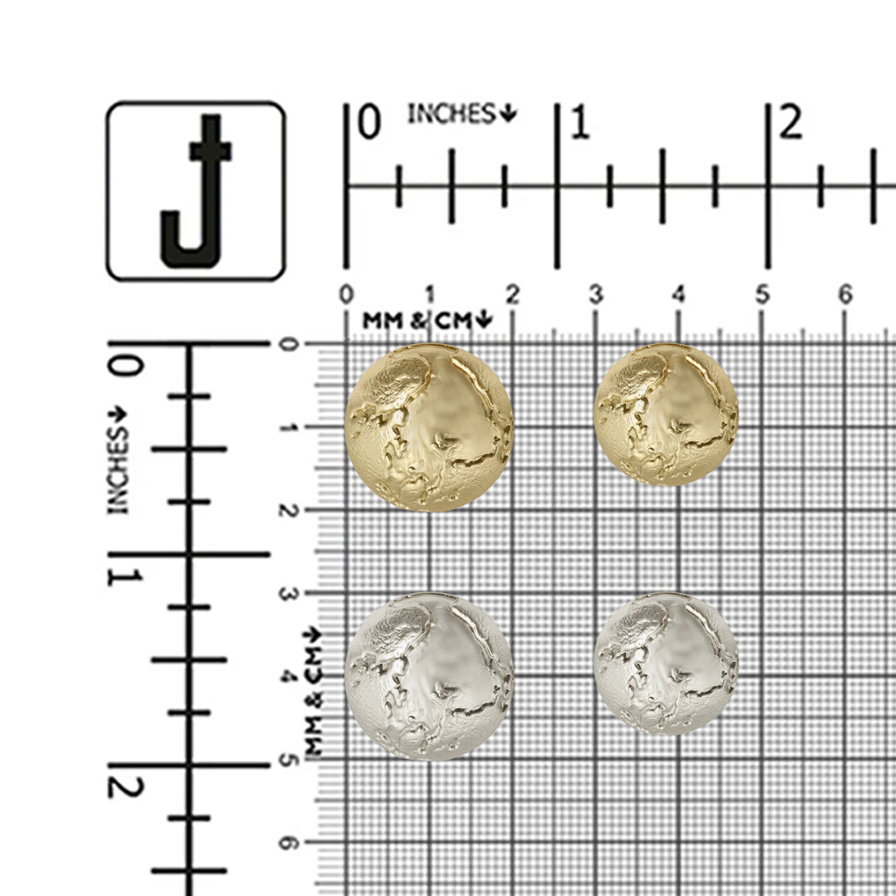 Premium Textured Surface Matte Finish Metal Buttons for Clothing