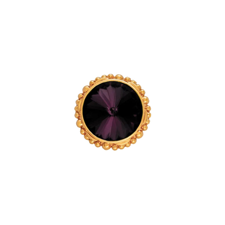 Sparkling Round Shape Shiny Diamond Metal Button