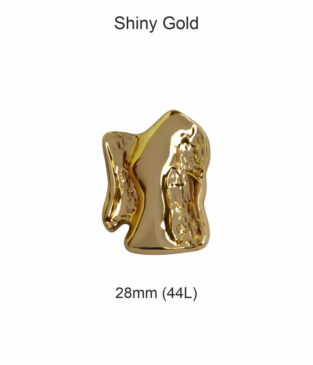 Decorative Abstract Design Shiny Finish Loop Buttons for Garments