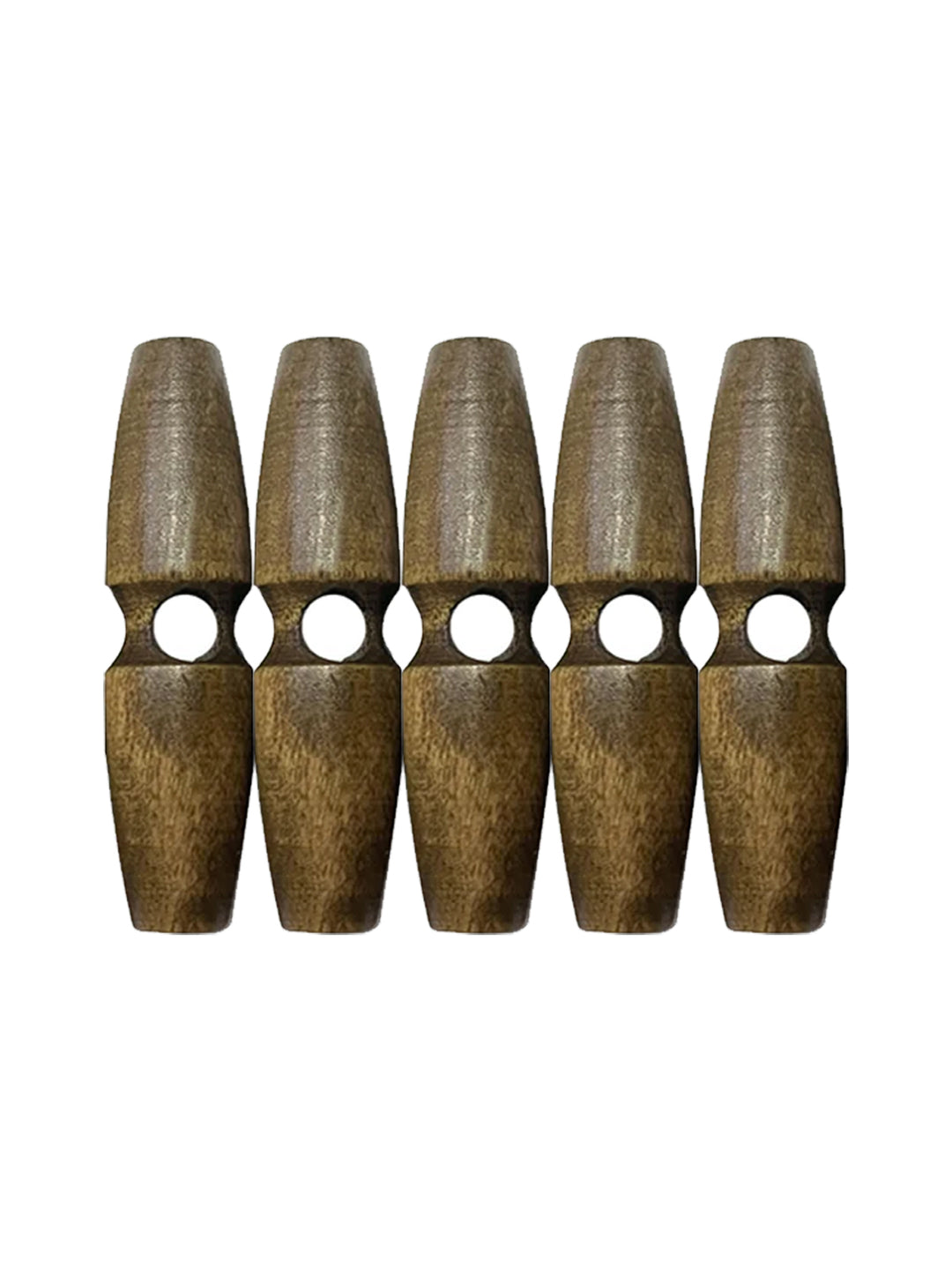 Fashion 1-Hole Oval Shape Wooden Toggle Button
