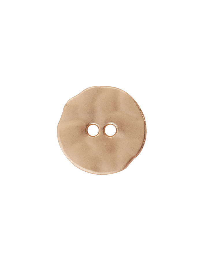 Round Shape with Uneven Edges Matte Metal Buttons