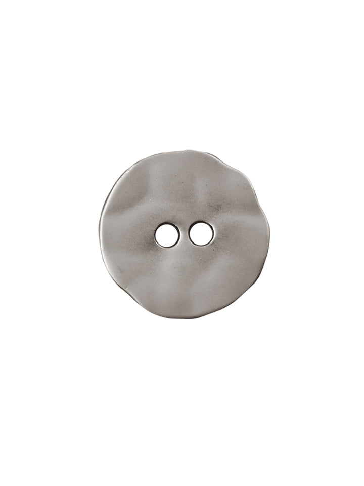 Round Shape with Uneven Edges Matte Metal Buttons