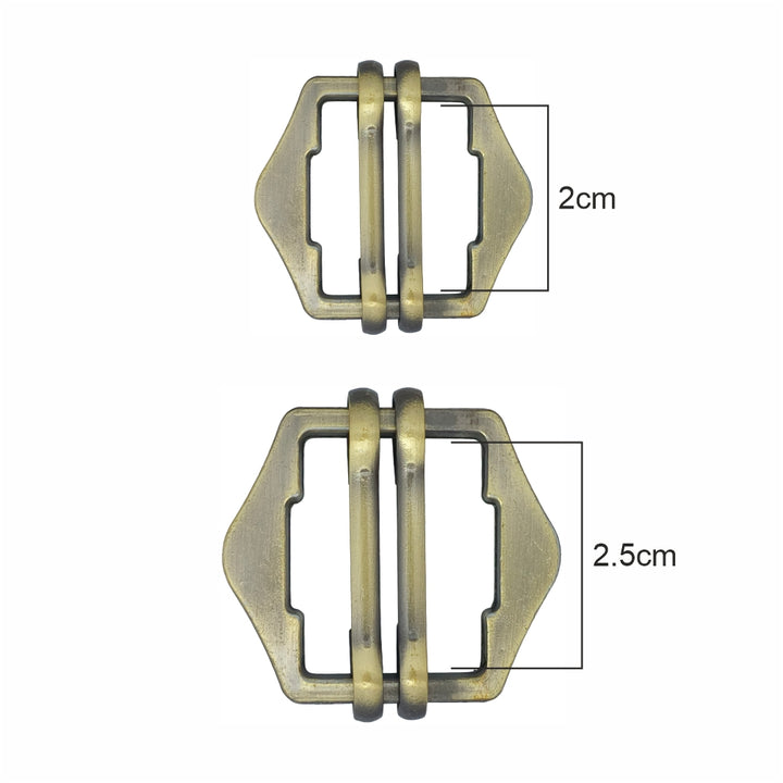 Double Webbing Adjuster Tailor's Choice Buckle for Pant/Waistcoat