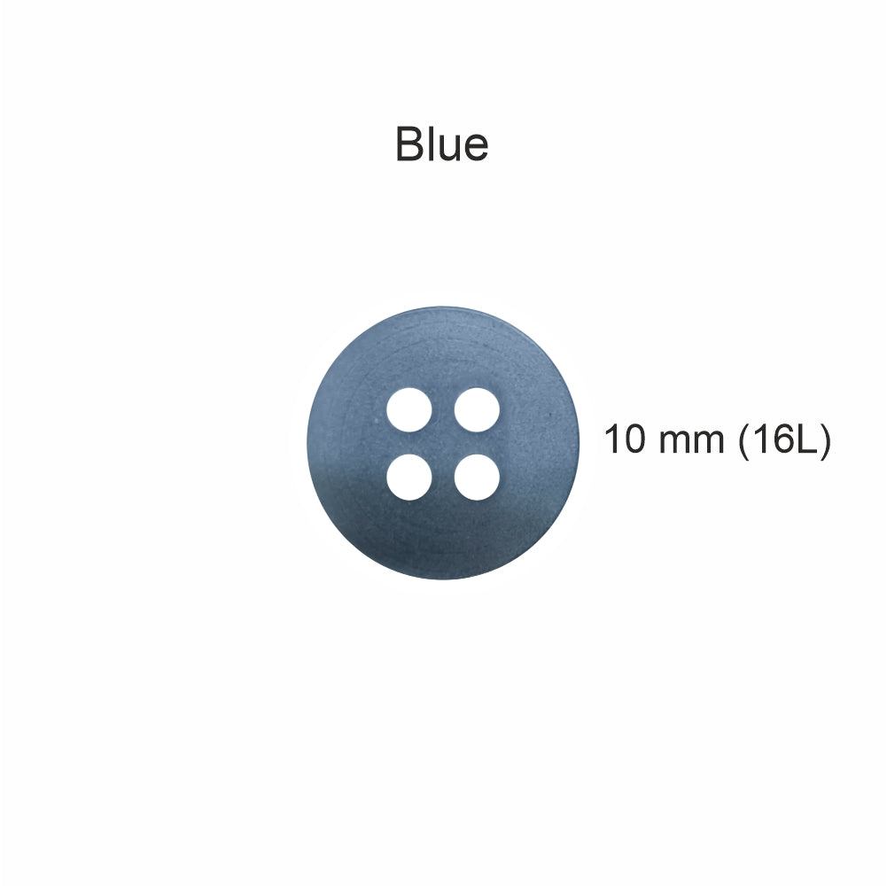 Classic Matte Finish Round Shape 4-Hole Shirt/Kurta Buttons