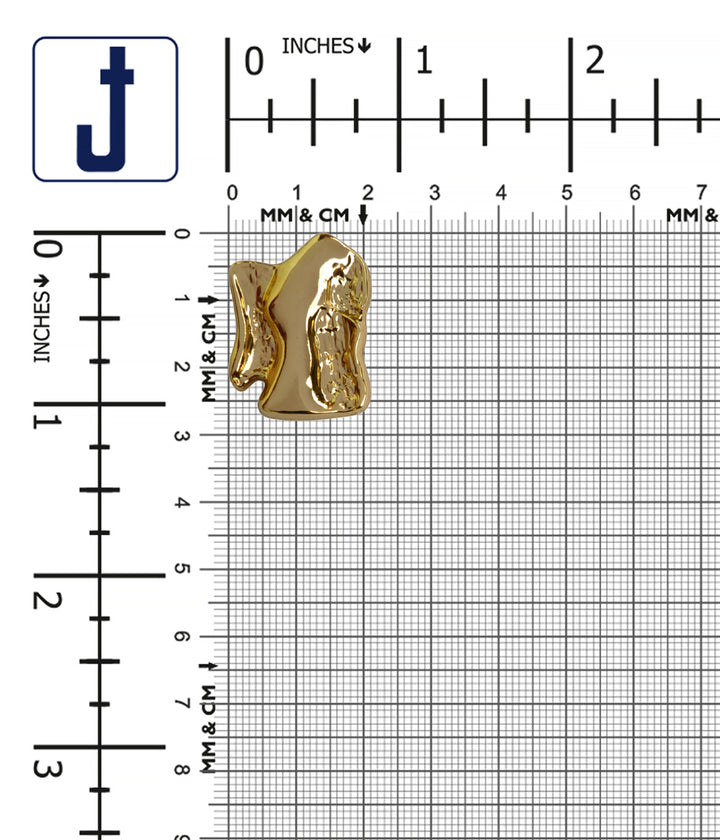 Decorative Abstract Design Shiny Finish Loop Buttons for Garments