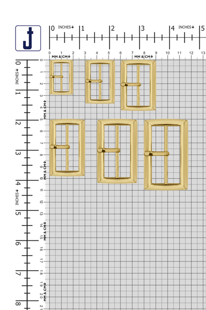 Classic and Sleek Rectangular Frame Tongue/Prong Belt Buckle