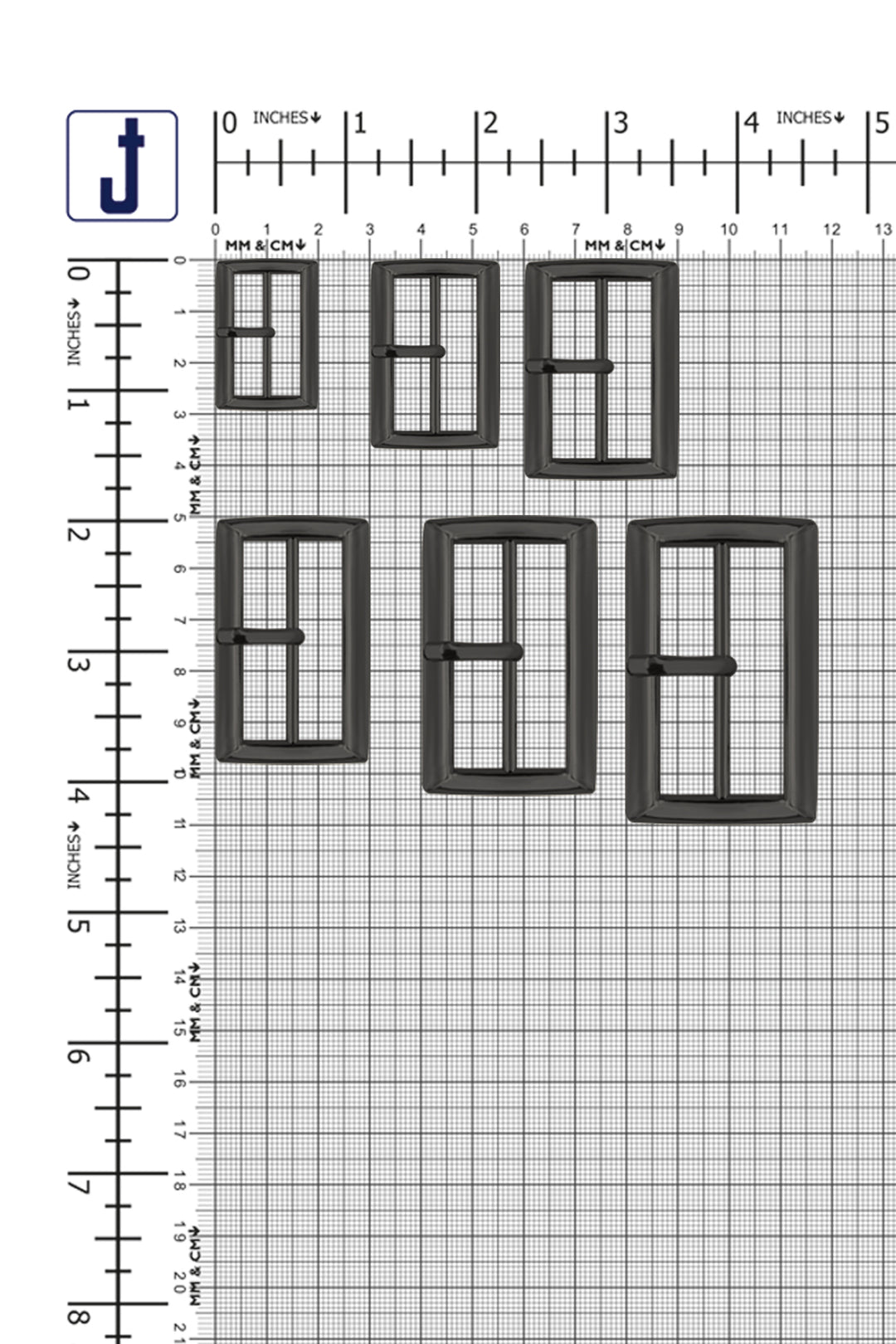 Classic and Sleek Rectangular Frame Tongue/Prong Belt Buckle