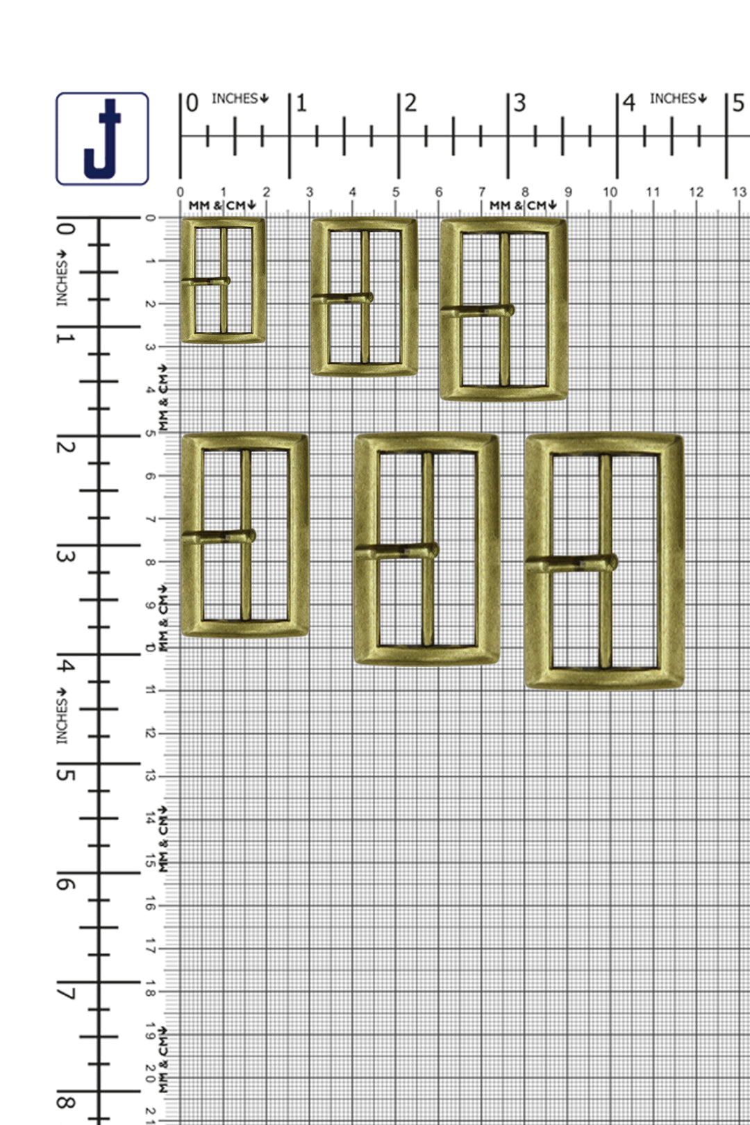 Classic and Sleek Rectangular Frame Tongue/Prong Belt Buckle