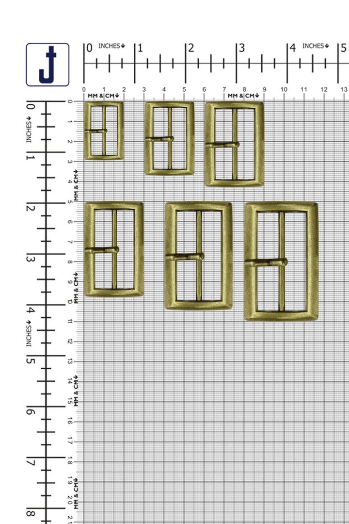 Classic and Sleek Rectangular Frame Tongue/Prong Belt Buckle