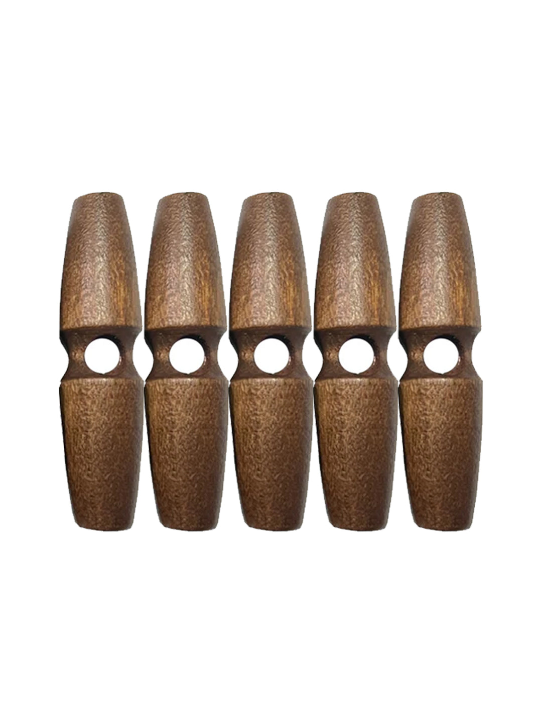 Fashion 1-Hole Oval Shape Wooden Toggle Button
