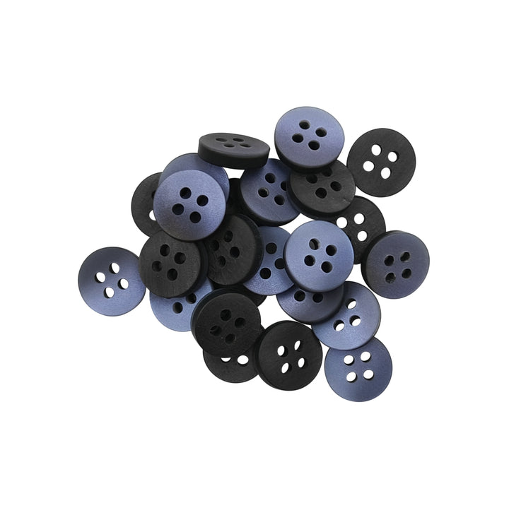 Classic Matte Finish Round Shape 4-Hole Shirt/Kurta Buttons