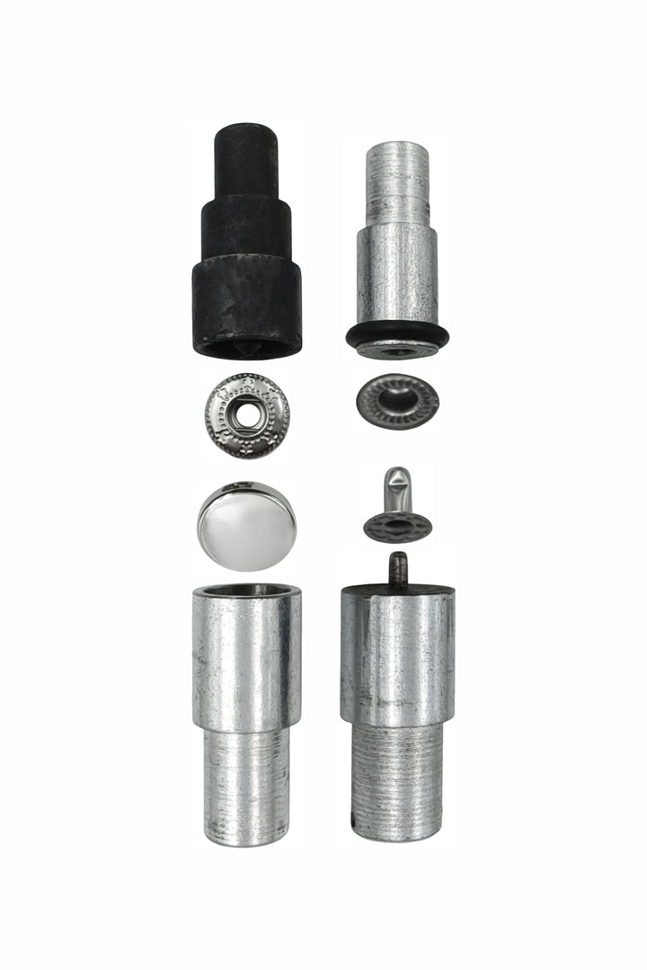 4-Part Snap Button Die Mold Set Easy Tool for Flat Surface Snap Button