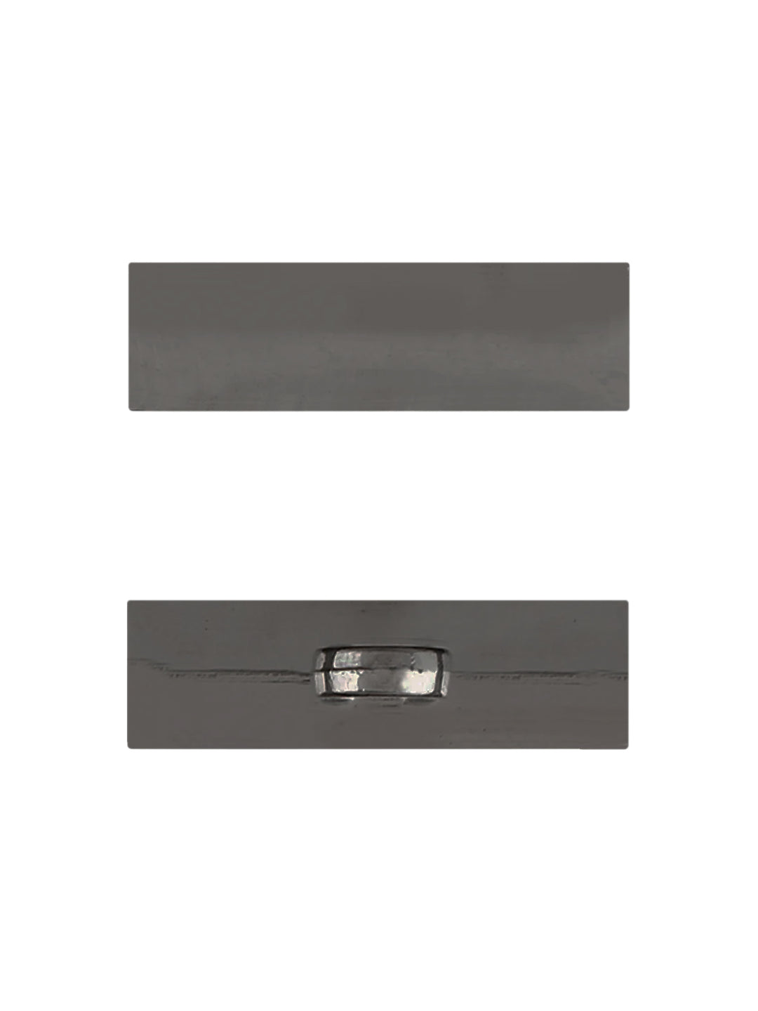 Shiny Rectangular Shape Stylish Shank Metal Button