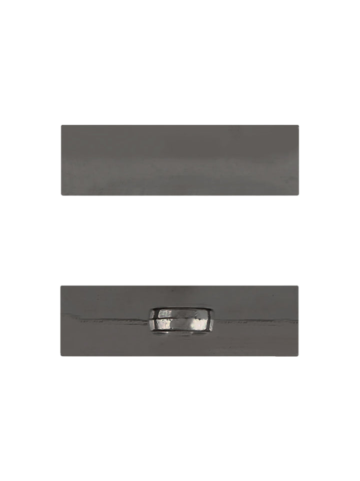 Shiny Rectangular Shape Stylish Shank Metal Button