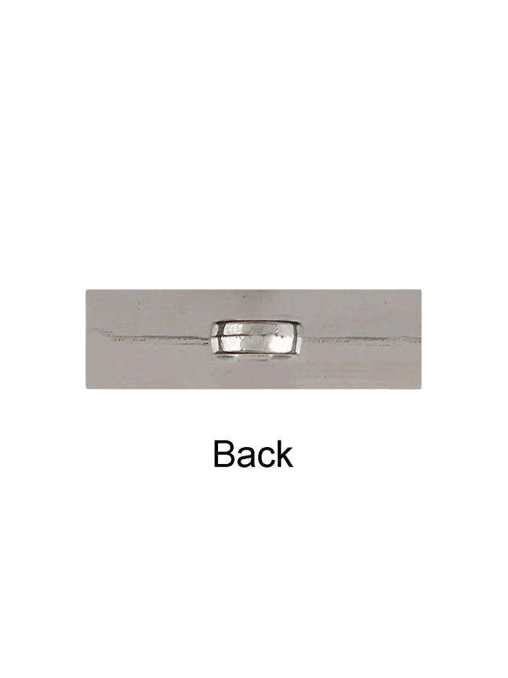 Shiny Rectangular Shape Stylish Shank Metal Button