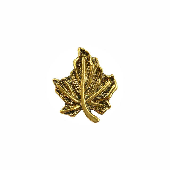 Leaf Shaped Antique Finish Decorative Downhole Metal Buttons