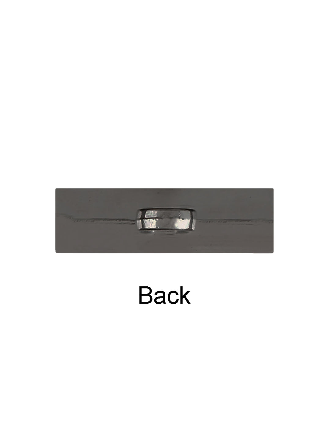 Shiny Rectangular Shape Stylish Shank Metal Button