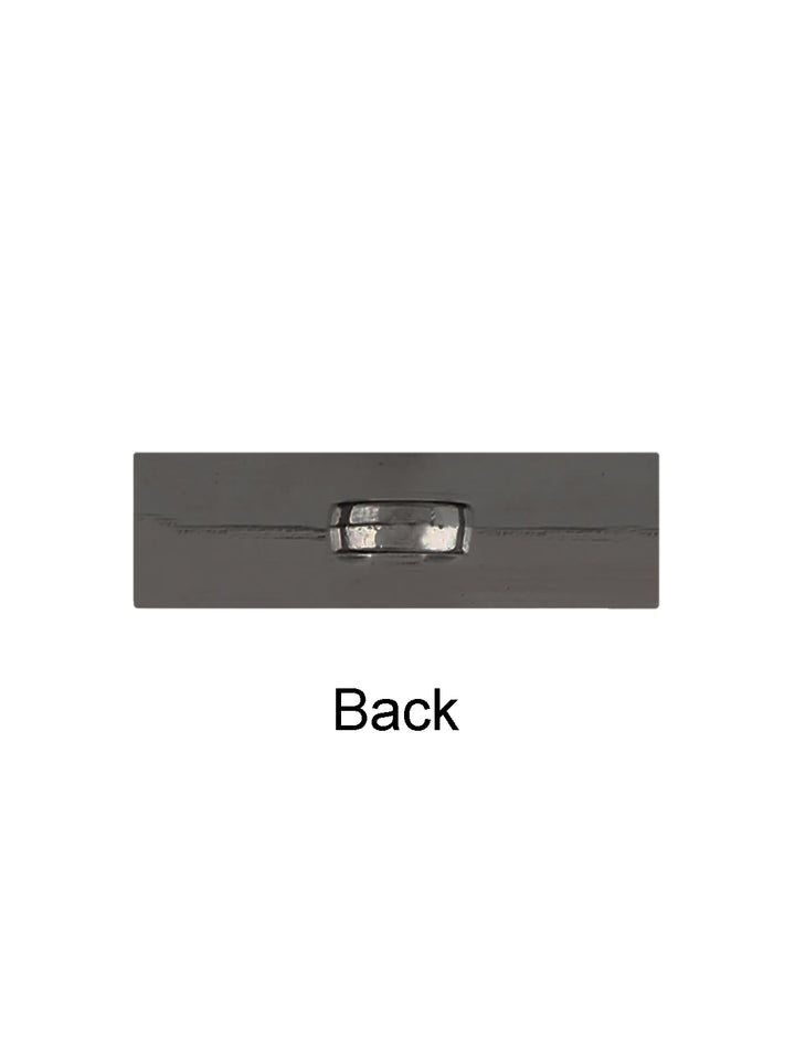 Shiny Rectangular Shape Stylish Shank Metal Button