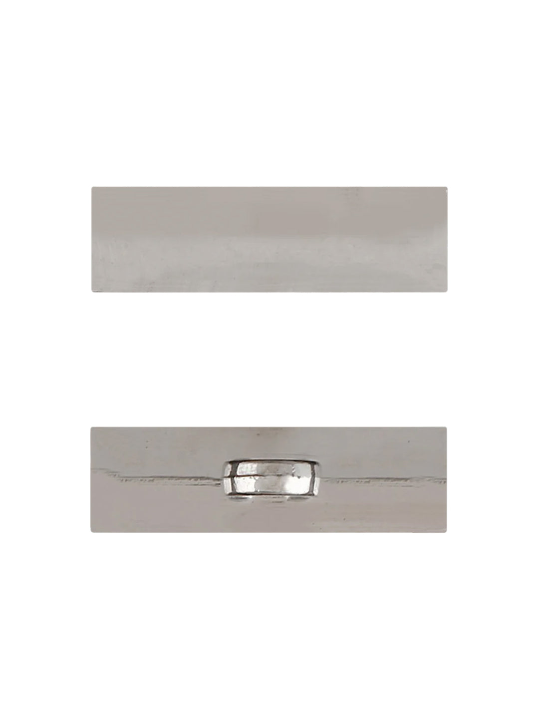 Shiny Rectangular Shape Stylish Shank Metal Button