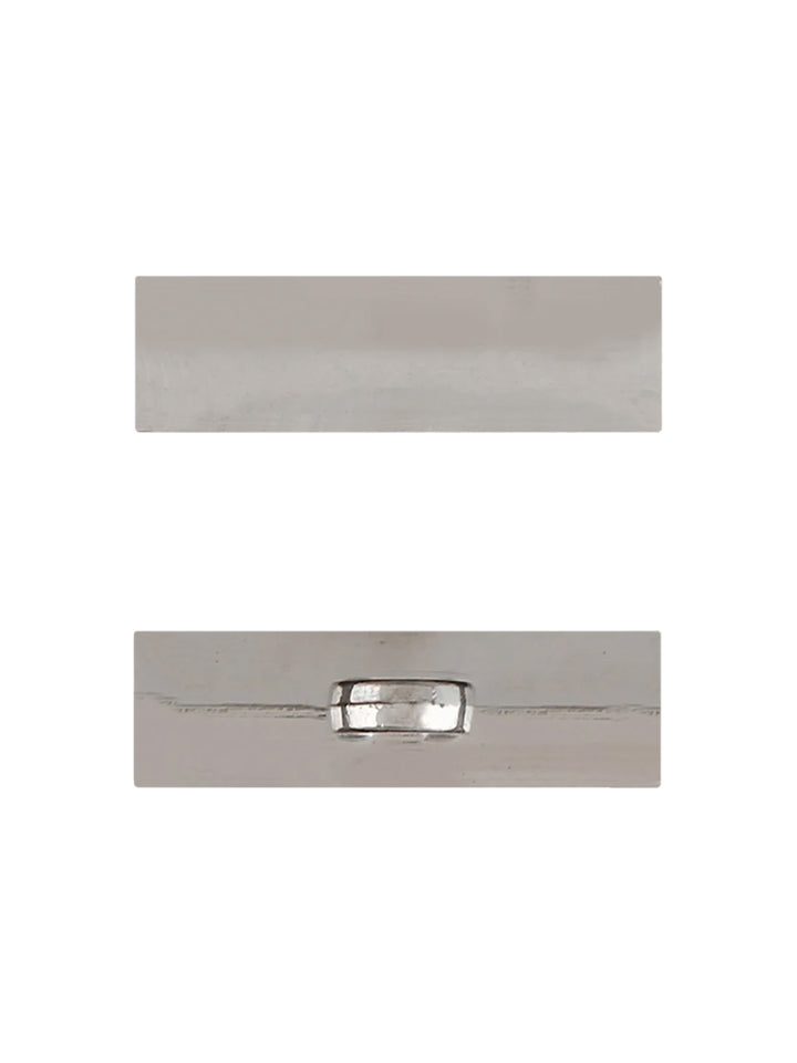 Shiny Rectangular Shape Stylish Shank Metal Button