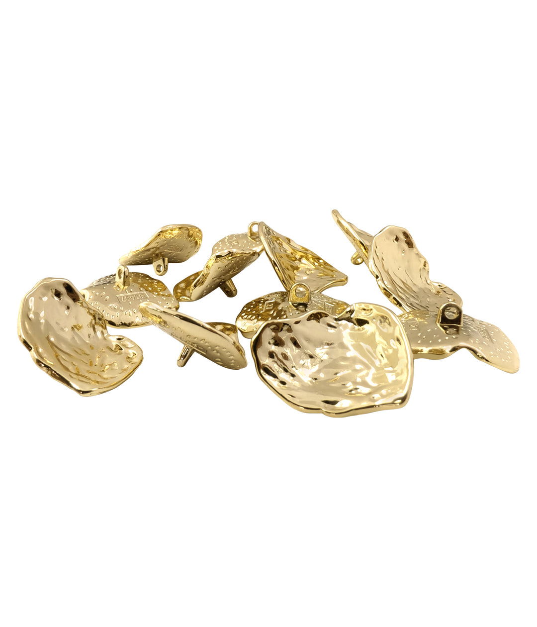 Luxury Organic-Shaped Gold Metal Buttons