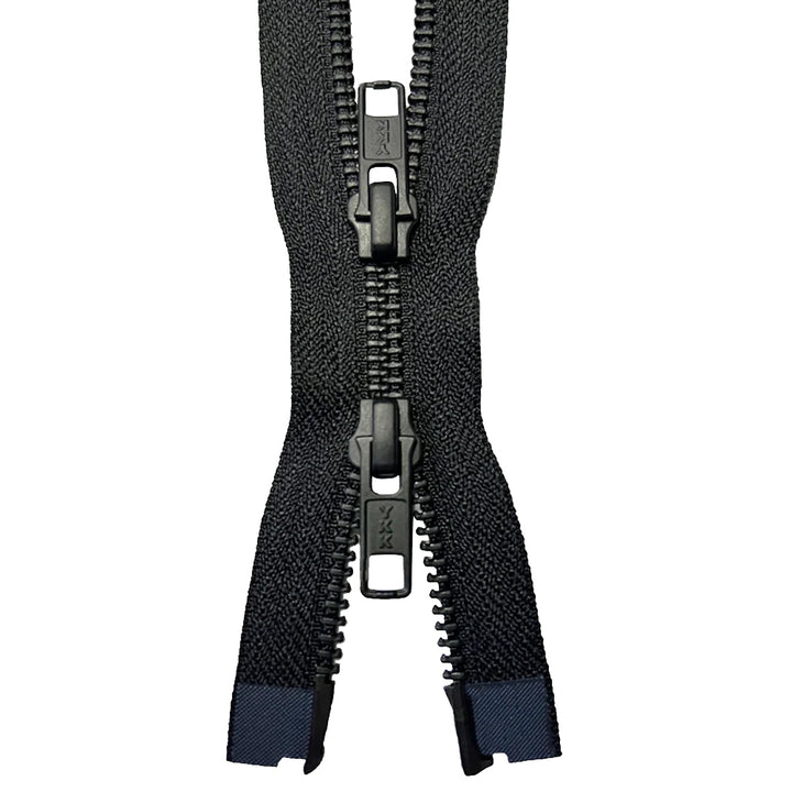 YKK #5 Matte Black/Gold Teeth Premium Two Way Metal Zipper for Jackets