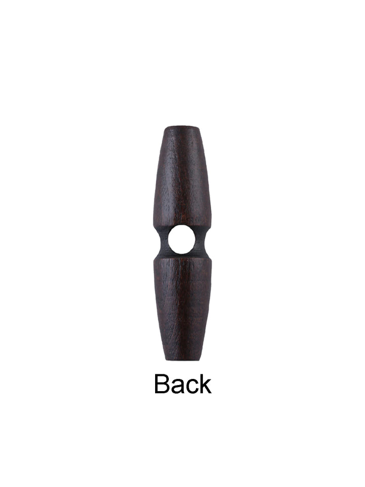 Fashion 1-Hole Oval Shape Wooden Toggle Button