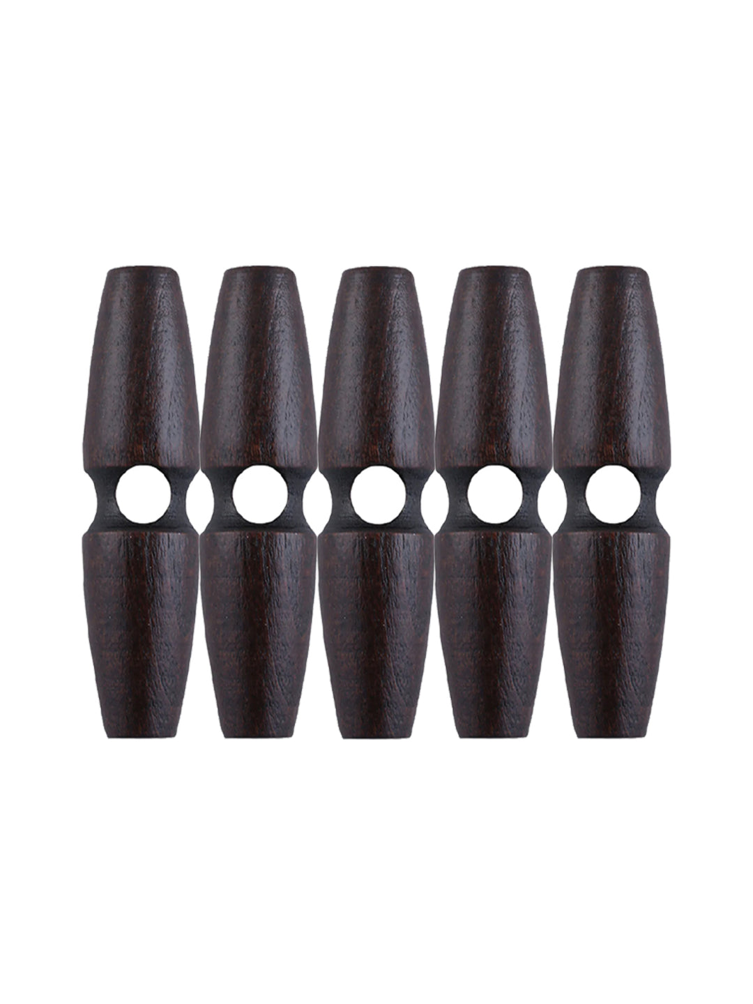 Fashion 1-Hole Oval Shape Wooden Toggle Button