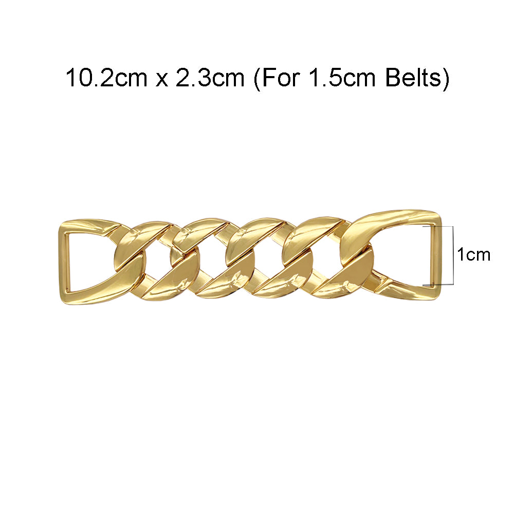 Quality Chain Design Shiny Dark Gold Fashion Belt Buckle Accessory