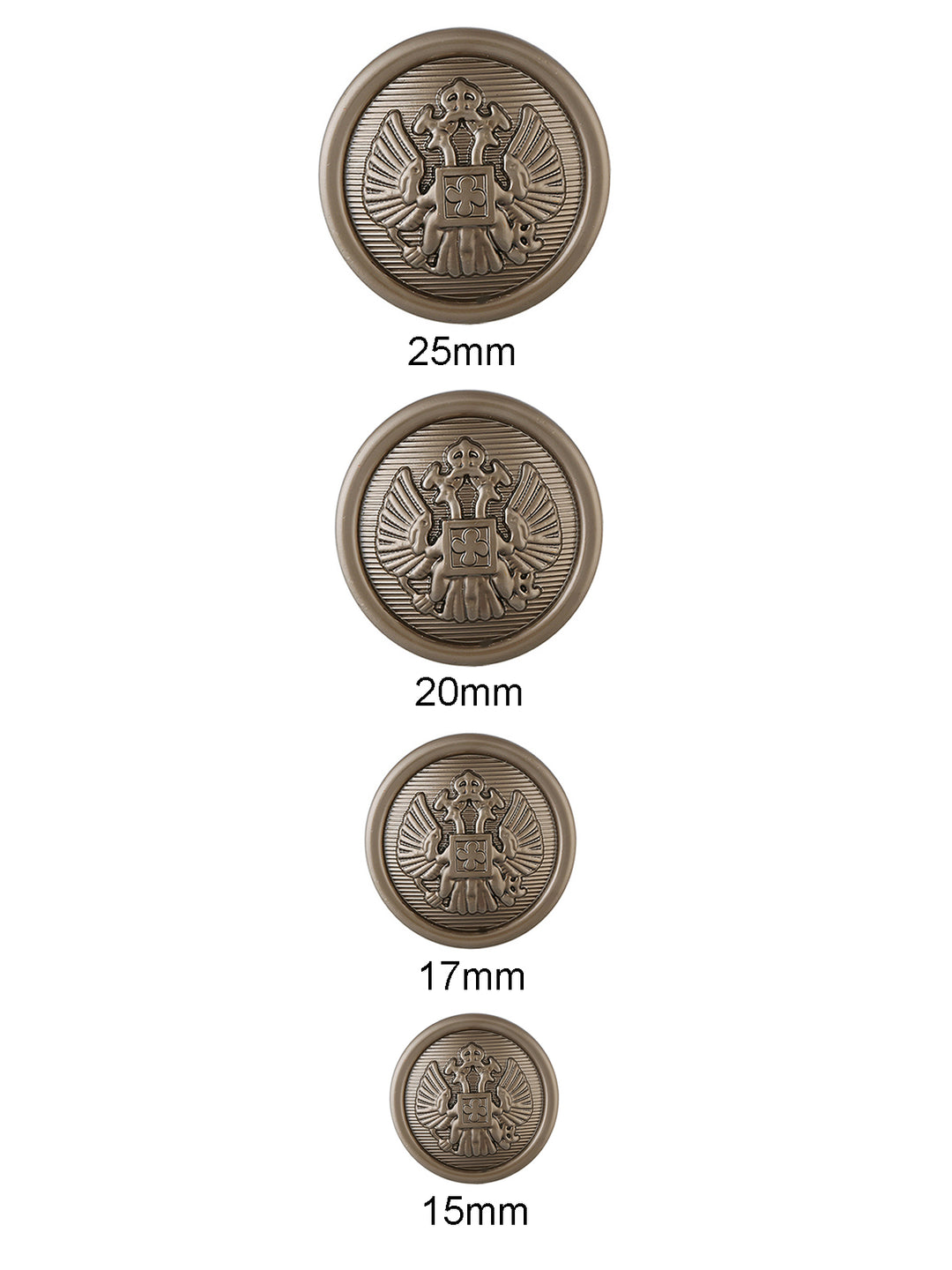 Semi Dome Round Shape Hollow Shank Blazer/Coat/Suit Metal Button