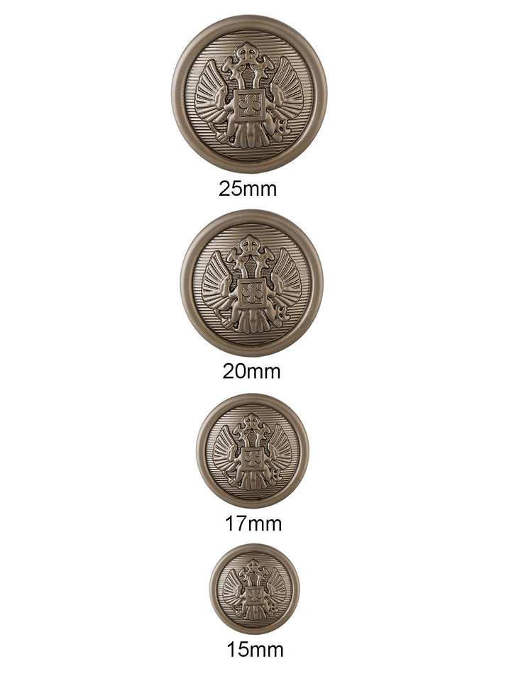 Semi Dome Round Shape Hollow Shank Blazer/Coat/Suit Metal Button