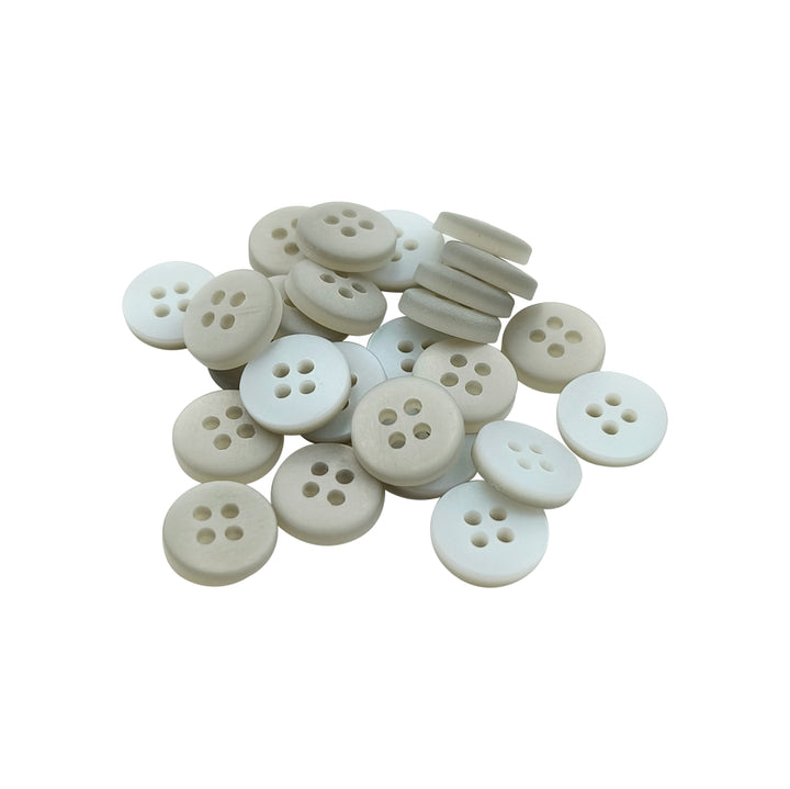Classic Matte Finish Round Shape 4-Hole Shirt/Kurta Buttons