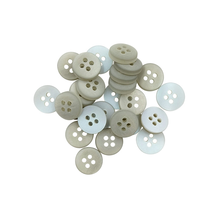 Classic Matte Finish Round Shape 4-Hole Shirt/Kurta Buttons