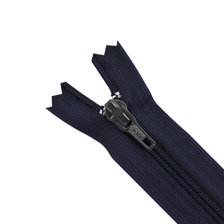 YKK- #3 Nylon Coil 8inch Closed-End Navy Blue YKK Zipper