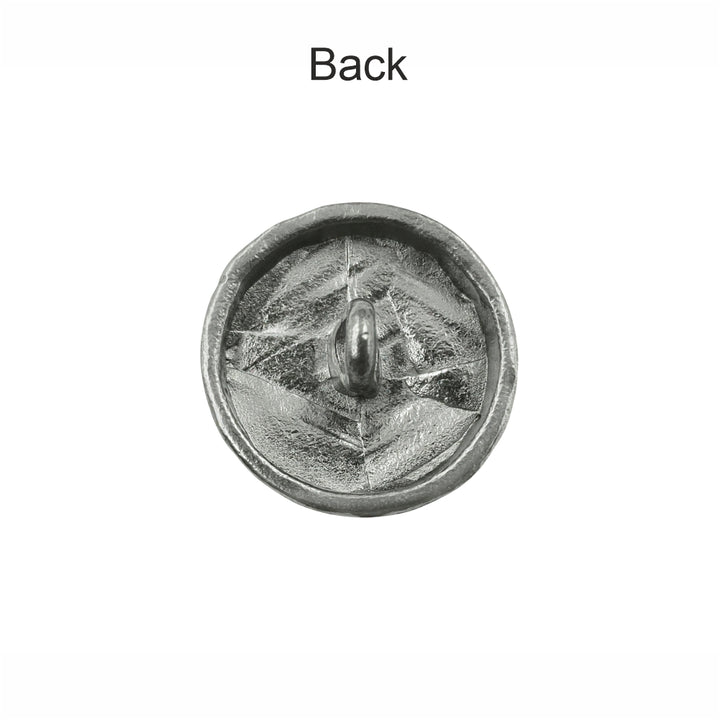 Heritage Inspired Round Metal Buttons with Multicolor Enamel Inlays