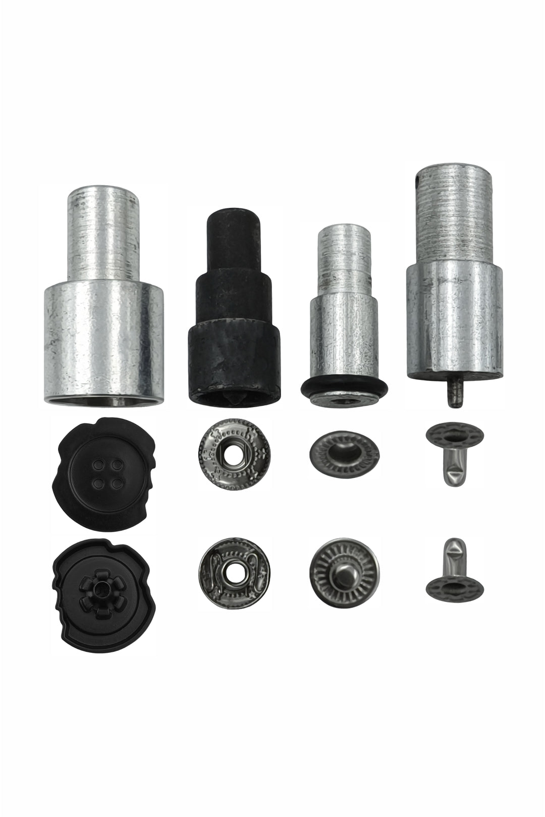 Die Mold Set Easy Tool for Black Designer Uneven 4-Part Snap Button
