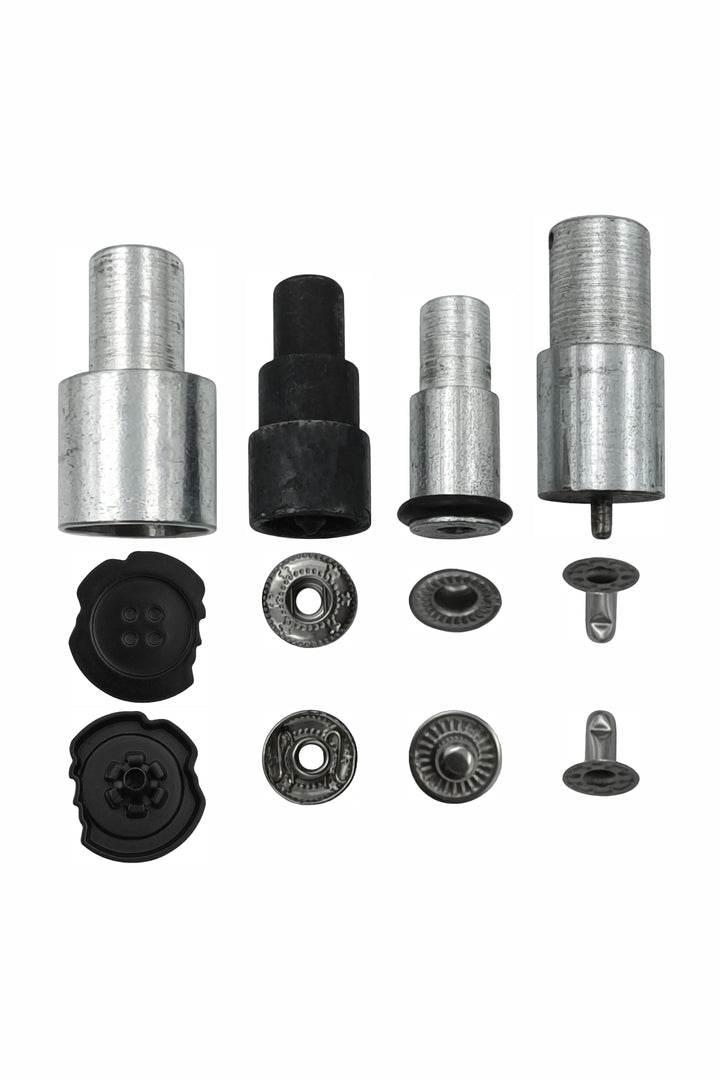 Die Mold Set Easy Tool for Black Designer Uneven 4-Part Snap Button