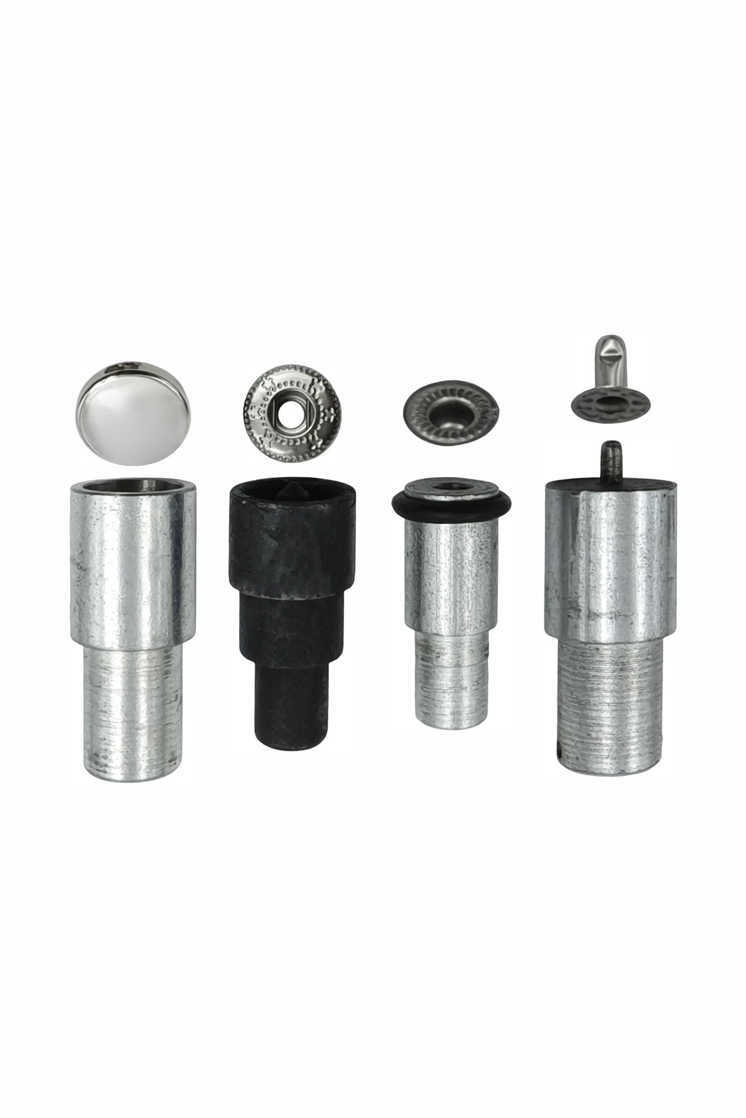 4-Part Snap Button Die Mold Set Easy Tool for Flat Surface Snap Button