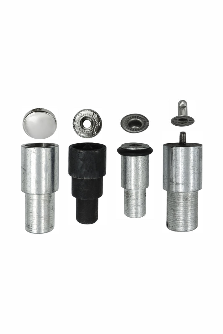 4-Part Snap Button Die Mold Set Easy Tool for Flat Surface Snap Button