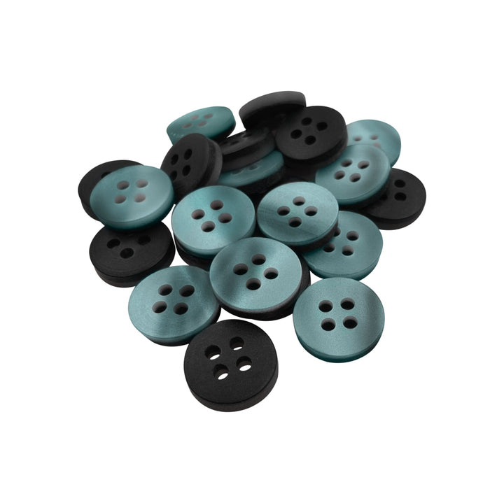 Classic Matte Finish Round Shape 4-Hole Shirt/Kurta Buttons