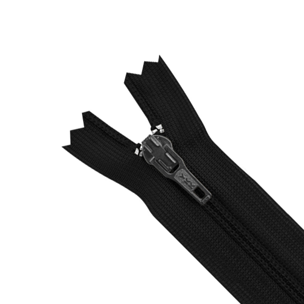 YKK- #3 Nylon Coil 8inch Closed-End Black YKK Zipper