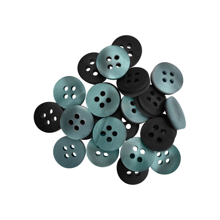 Classic Matte Finish Round Shape 4-Hole Shirt/Kurta Buttons